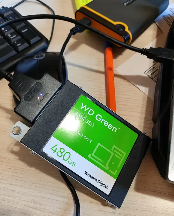 Кабель переходник SATA - USB 3.0 для HDD 2,5" / SSD, 22 см, SATA кабель