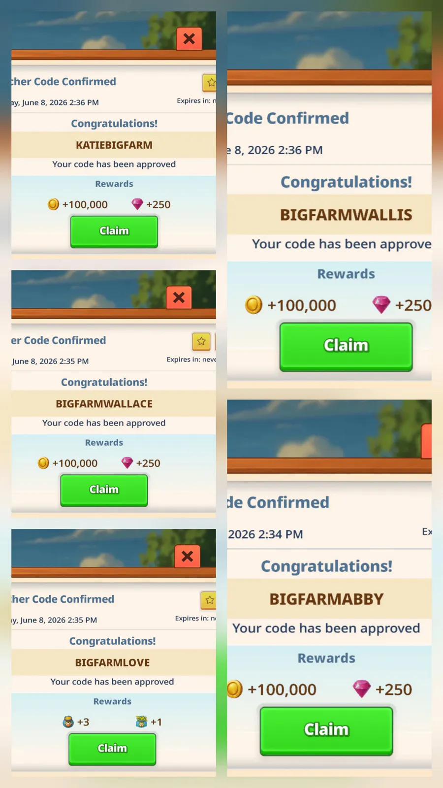 Big Farm Homestead где вводить коды